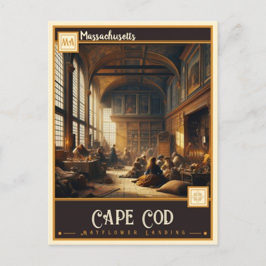 マサチューセッツ州,ケープコッド |ヴィンテージ ポストカード (正面)