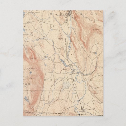 マサチューセッツ州，シェフィールド ポストカード (正面)