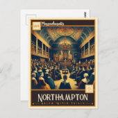 マサチューセッツ州,ノーサンプトン |ヴィンテージ ポストカード (正面/裏面)