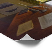 マサチューセッツ州,ハーマンメルヴィルの窓 ポスター (角)