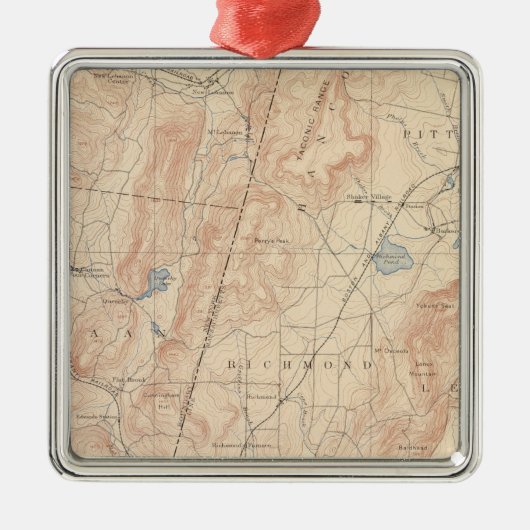 マサチューセッツ州，ピッツフィールド メタルオーナメント (正面)