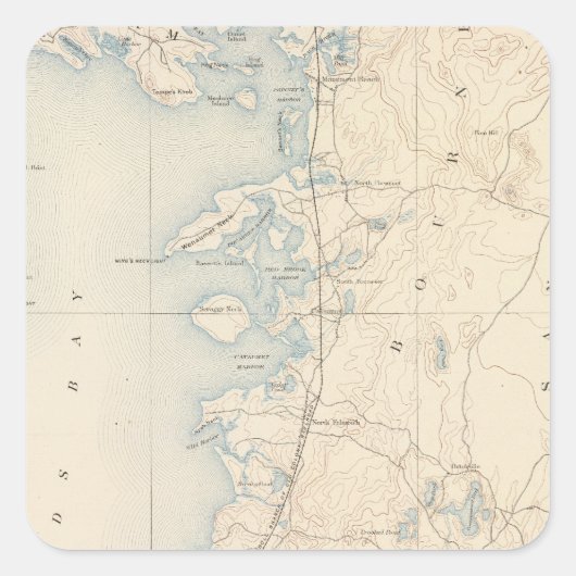 マサチューセッツ州，ファルマス スクエアシール (正面)