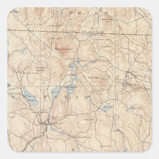 マサチューセッツ州，フィッチバーグ スクエアシール (正面)