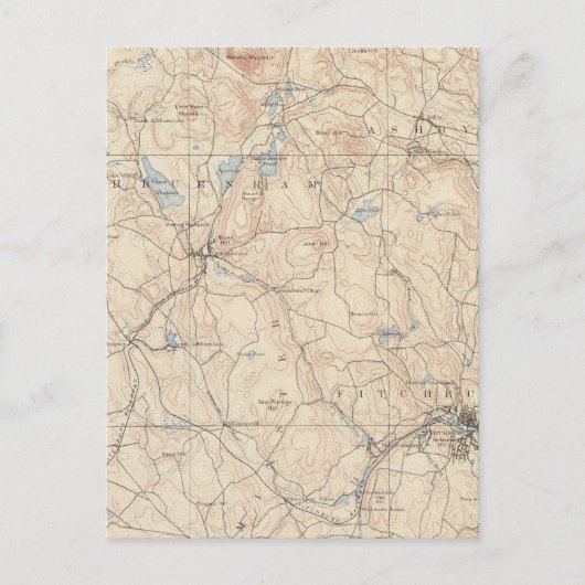 マサチューセッツ州，フィッチバーグ ポストカード (正面)