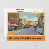 マサチューセッツ州,ブラトル・セントケンブリッジ ポストカード (正面/裏面)