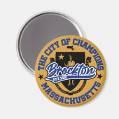 マサチューセッツ州，ブロクトン マグネット (正面/裏面)