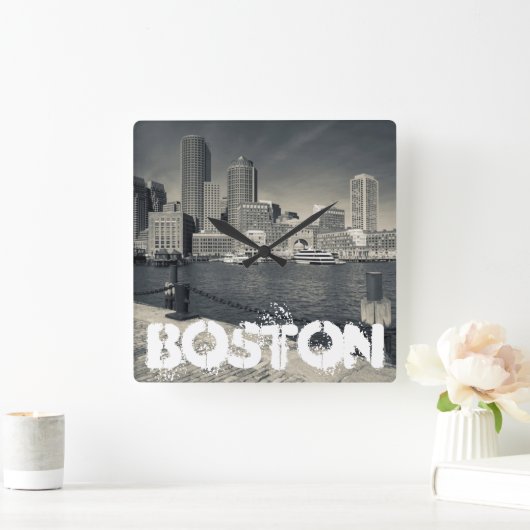 マサチューセッツ州,ボストン,ローウィズワーフ建物 スクエア壁時計 (ホーム)