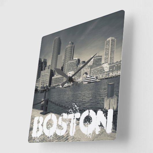 マサチューセッツ州,ボストン,ローウィズワーフ建物 スクエア壁時計 (傾斜)