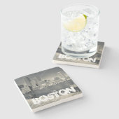 マサチューセッツ州,ボストン,ローウィズワーフ建物 ストーンコースター (横)