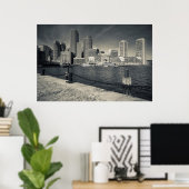 マサチューセッツ州,ボストン,ローウィズワーフ建物 ポスター (ホームオフィス)