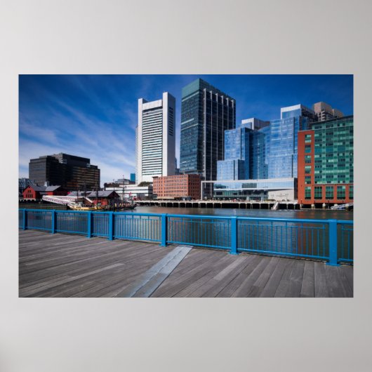 マサチューセッツ州，ボストン，連邦準備銀行 ポスター (正面)