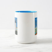 マサチューセッツ州,マルタのブドウ園 |灯台 ツートーンマグカップ (中央)