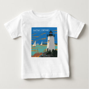 マサチューセッツ州,マルタのブドウ園 灯台 ベビーTシャツ