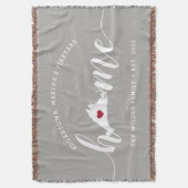 マサチューセッツ州 マーサズ・ヴィニヤード hometown オーダーメイド スローブランケット (正面縦)