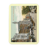 マサチューセッツ州,ワーチェスター,フロントヴィンテージ マグネット (縦)