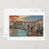 マサチューセッツ州(州首都/花) ポストカード (正面/裏面)