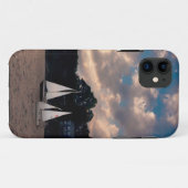 マサチューセッツ州 日没の帆船 Case-Mate iPhoneケース (裏面(横))
