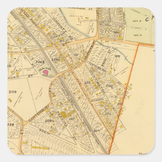 マサチューセッツ州，西ロックスベリー2 スクエアシール (正面)