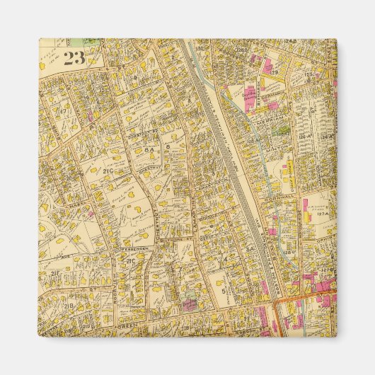 マサチューセッツ州，西ロックスベリー3 マグネット (正面)