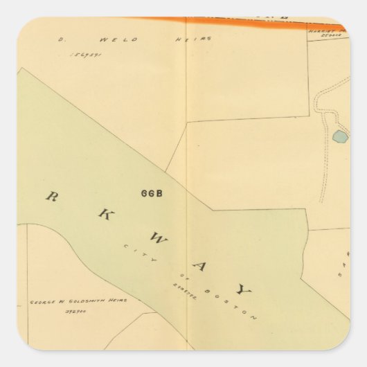 マサチューセッツ州，西ロックスベリー4 スクエアシール (正面)