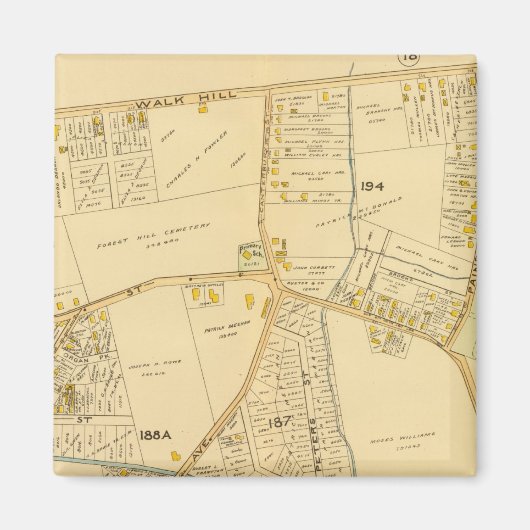 マサチューセッツ州，西ロックスベリー5 マグネット (正面)