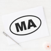 マサチューセッツ州(MA) 楕円形シール (封筒)