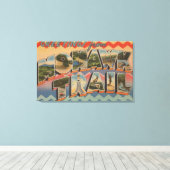 マサチューセッツ州 – Mohawk Trail 2からの挨拶 キャンバスプリント (インサイチュ (ウッドフロア))