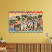 マサチューセッツ州 – Mohawk Trail 2からの挨拶 キャンバスプリント (インサイチュ (リビング))