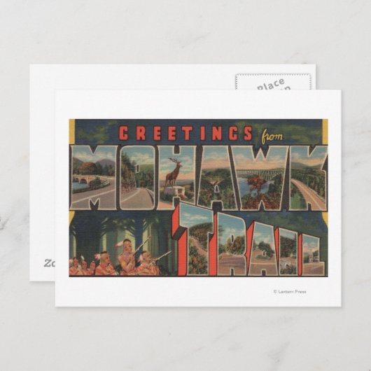 マサチューセッツ州 – Mohawk Trail 2からの挨拶 ポストカード (正面/裏面)