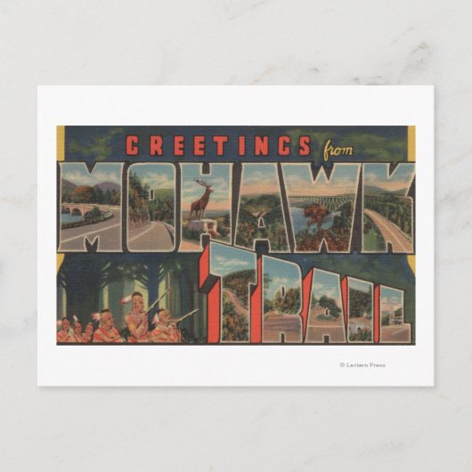 マサチューセッツ州 – Mohawk Trail 2からの挨拶 ポストカード (正面)