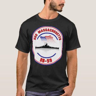 マサチューセッツ州(USS) BB59 Tシャツ