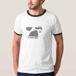 マサチューセッツ州CatachusettsメンズリンガーTシャツ Tシャツ
