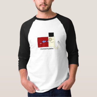 マサチューセッツ州ClassachusettsメンズラグランTシャツ Tシャツ