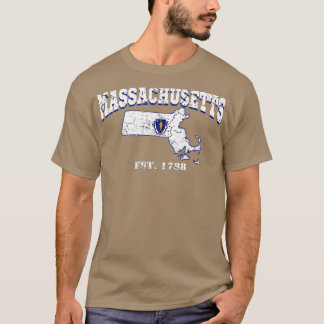 マサチューセッツ州EST 1788 Tシャツ