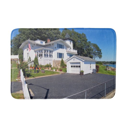 マサチューセッツ州Hospital Point Light House バスマット (正面)