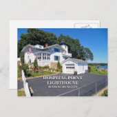 マサチューセッツ州Hospital Point Light House ポストカード (正面/裏面)