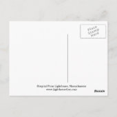 マサチューセッツ州Hospital Point Light House ポストカード (裏面)