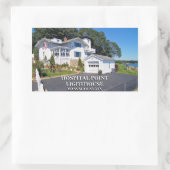 マサチューセッツ州Hospital Point Light House 長方形シール (バッグ)