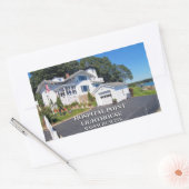 マサチューセッツ州Hospital Point Light House 長方形シール (封筒)