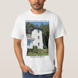 マサチューセッツ州Hospital Point Light House Tシャツ