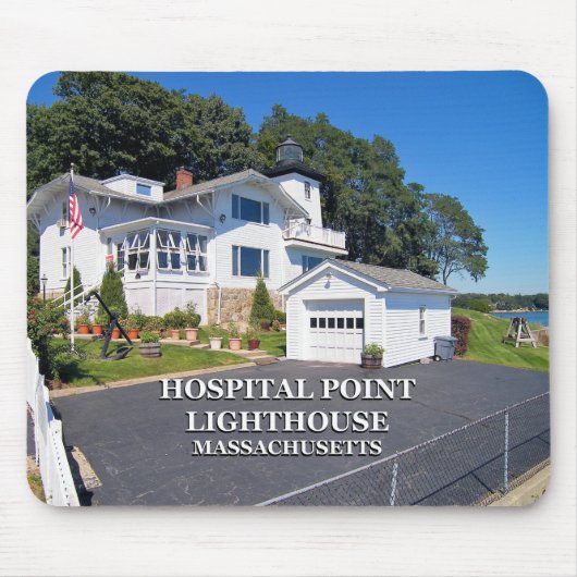 マサチューセッツ州Hospital Point Lighthouse マウスパッド (正面)