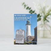 マサチューセッツ州Scituate Lighthouse、はがき ポストカード (スタンド正面)