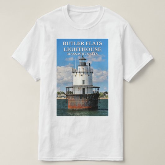 マサチューセッツ州TシャツButler Flats Light House Tシャツ (デザイン正面)