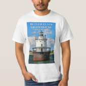 マサチューセッツ州TシャツButler Flats Light House Tシャツ (正面)