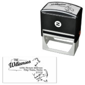 マサチューセッツ差出人住所スタンプ自己インク セルフインキングスタンプ (インサイチュ)