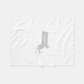 マサチューセッツ故郷の州 フリースブランケット (正面(横))