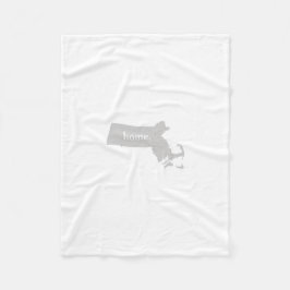 マサチューセッツ故郷の州 フリースブランケット