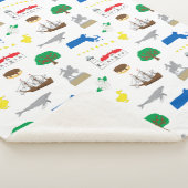 マサチューセッツ毛布 シェルパブランケット (3/4)