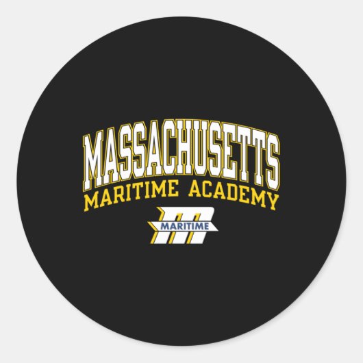 マサチューセッツ海事海賊 ラウンドシール (正面)