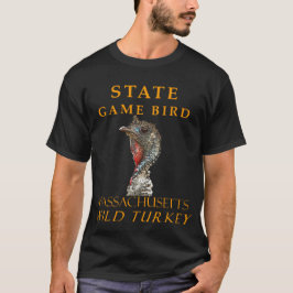 マサチューセッツ準州のゲームバード ユーモラスなターキー Tシャツ